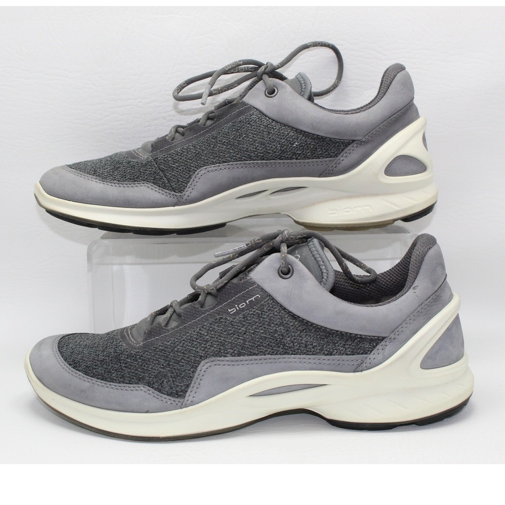 ECCO Biom Womens Grey Mesh Nubuck Walking Sneakers Shoes 83760301244 Size 39 8